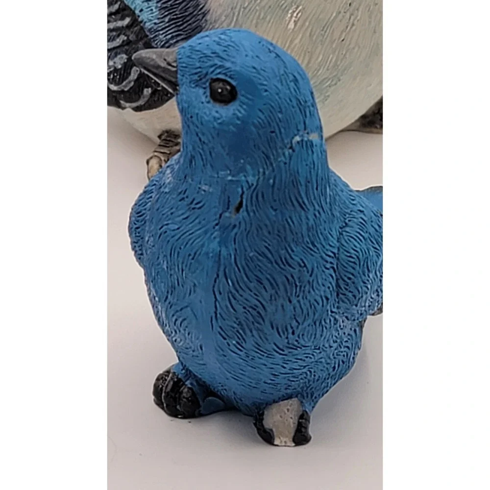 Set Of 5‎ Lovely Resin Colorful Bird Blue Figurines Cardinal Warbler